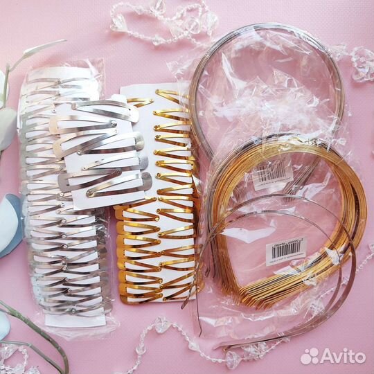 Материалы для творчества, ободки, заколки