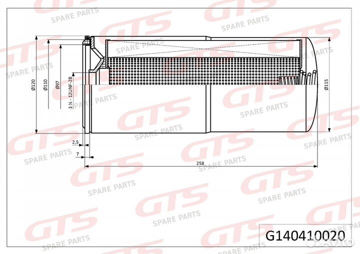 Фильтр масляный atlas copco