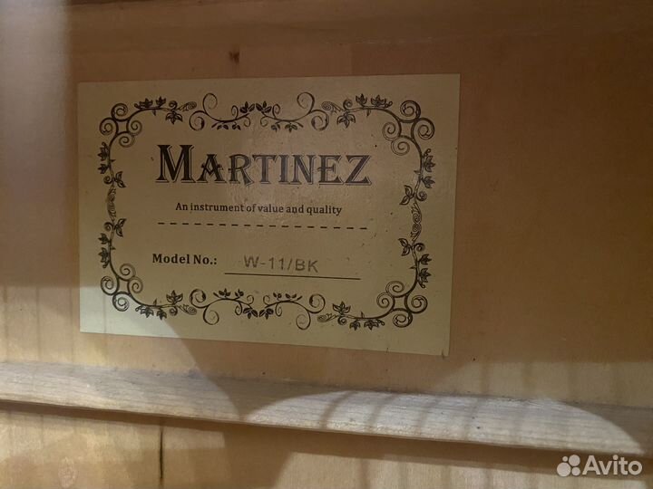 Акустическая гитара martinez w-11/bk