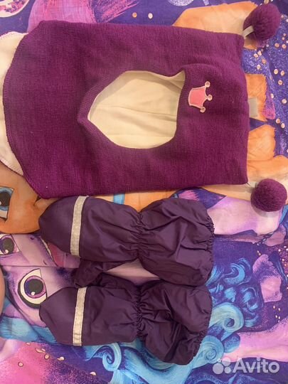 Шапка шлем beezy и варежки-краги kerry