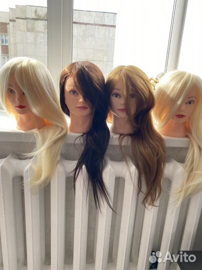 Голова манекен из натуральных волос