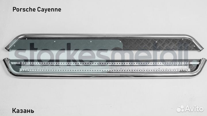 Пороги подножки Porsche Cayenne Standart