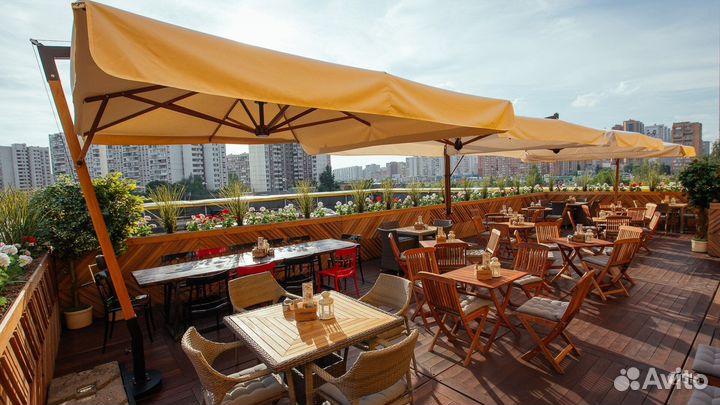 Зонт для кафе уличный на веранду 3*3