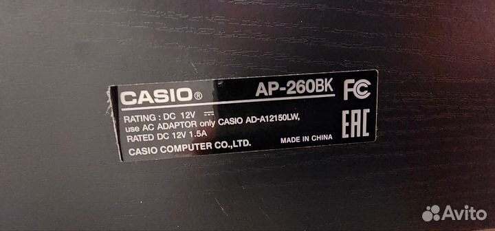 Цифровое пианино Casio AP260BK