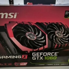 Видеокарта MSI geforce gtx 1060 gaming X