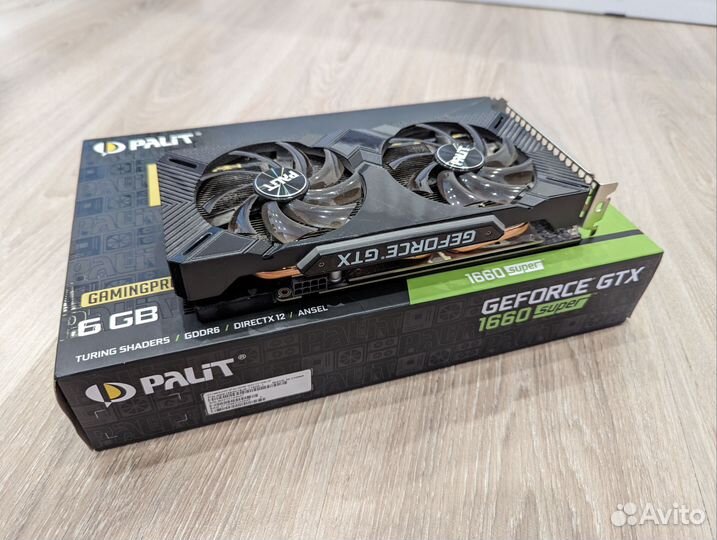 Видеокарта gtx 1660 Super (palit)