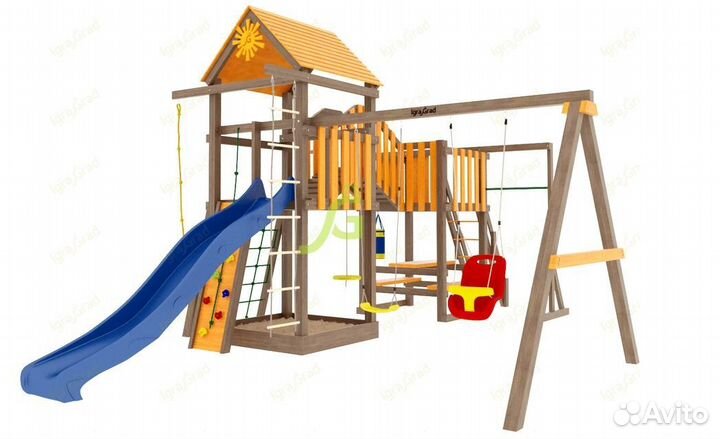 Игровая площадка для дачи Панда Фани Мостик