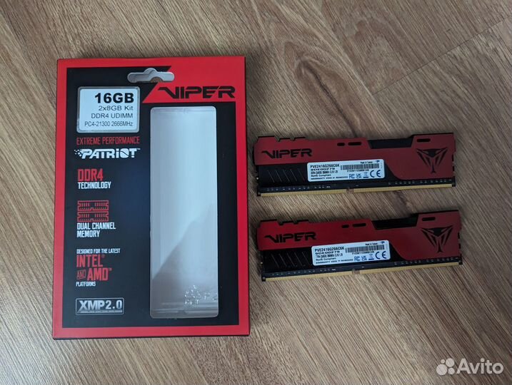 Patriot Viper Elite II 2*8 Гб PVE2416G266C6K 2666