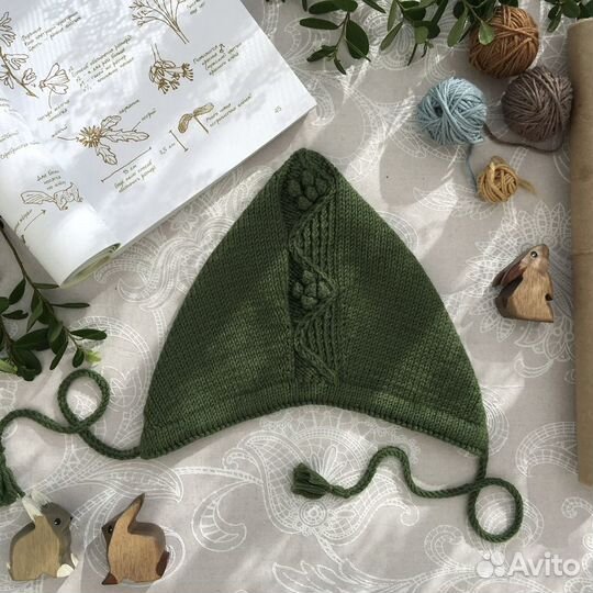 Шерстяной чепчик для малыша