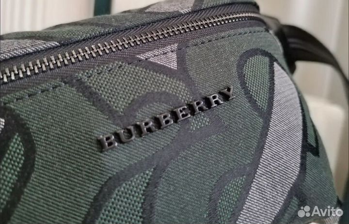 Поясная сумка мужская burberry жаккард