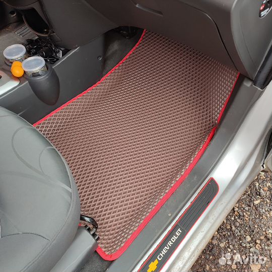EVA коврики 3D на Chevrolet Spark с бортами