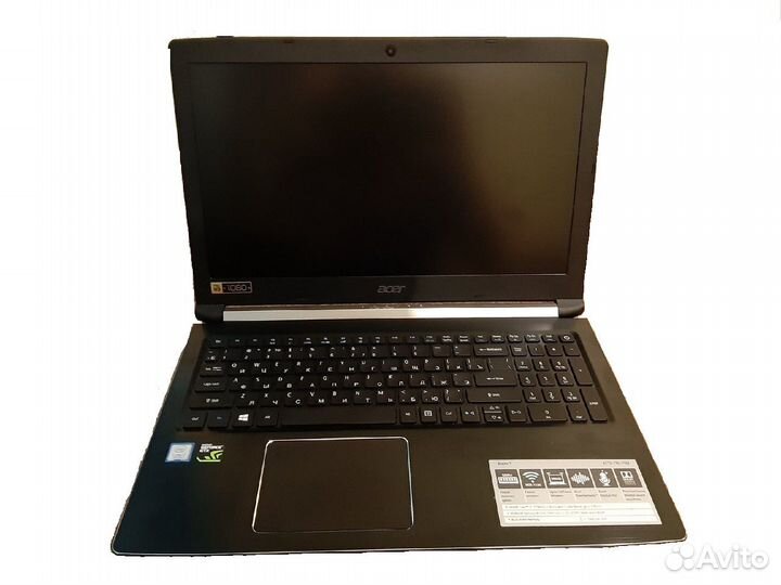 Acer 15.6 i7-7700HQ 4яд8пт GTX1050 12Gb SSD250 1Tb