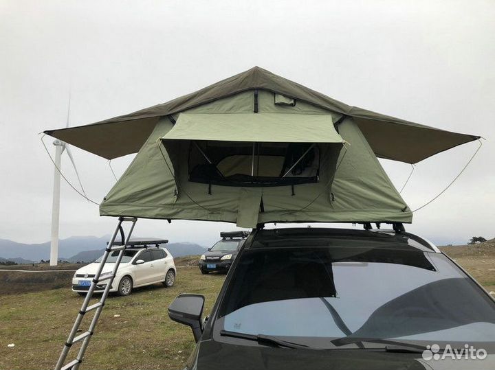 Двухслойная палатка на крышу автомобиля