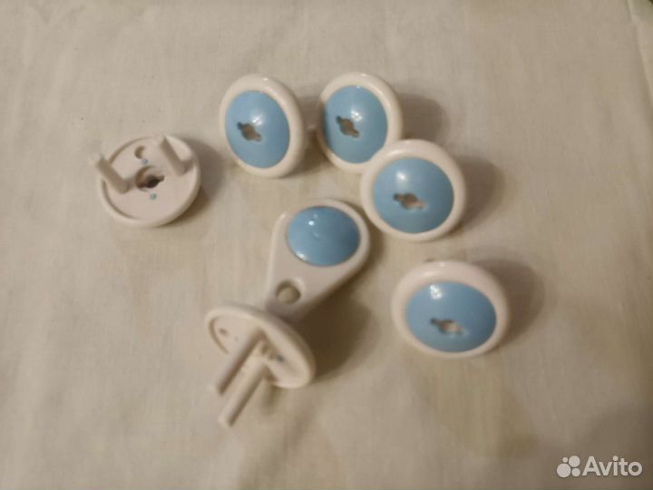 Заглушка для розетки с ключом от детей, 6 шт