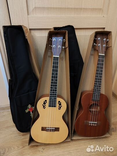Укулеле тенор с чехлом новая