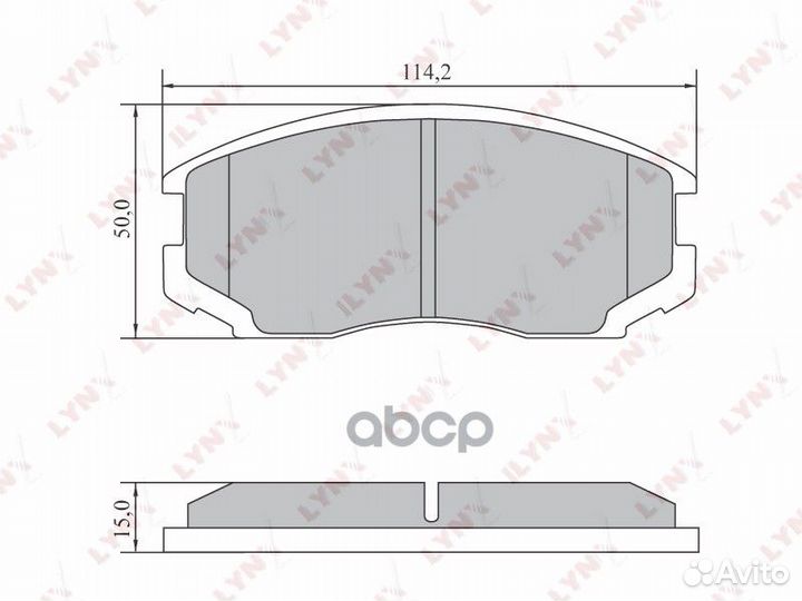 Колодки тормозные дисковые перед toyota CAM