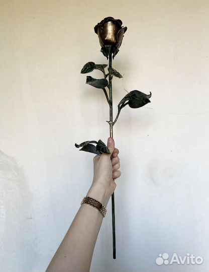 Роза металлическая кованая