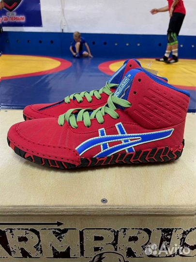 Борцовки asics aggressor красные