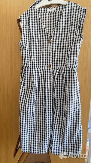 Платье mango в клетку
