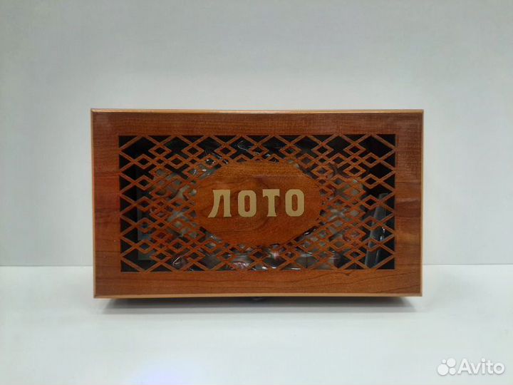 Лото в подарочной коробке, дерево, бол