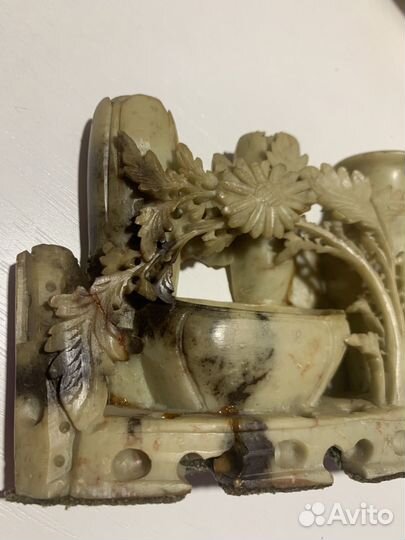 Старинные китайские фигурки. Мыльный камень