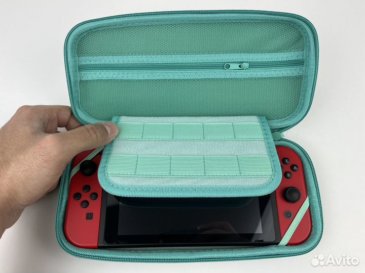 Чехол для Nintendo Switch - Animal Crossing(Leafs)