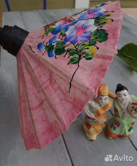 Японский зонтик для куклы. Винтаж
