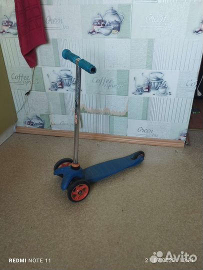 Самокат детский трехколесный бу