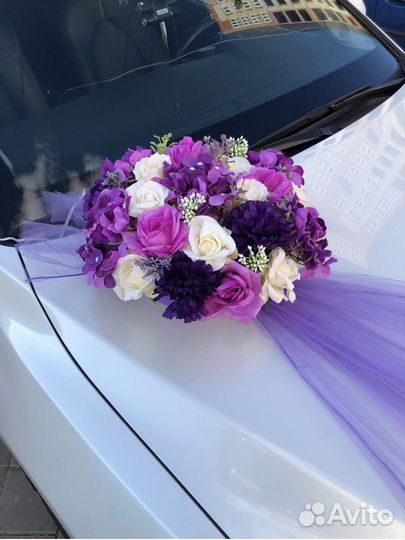 Свадебные украшения на авто