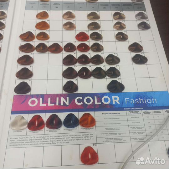 Палитра красок для волос