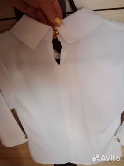 Блузка белая для девочек