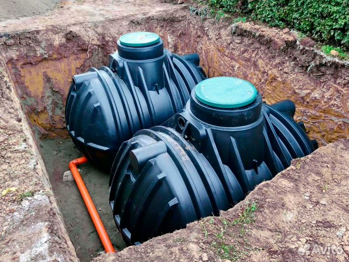 Септик био Малахит пластиковый