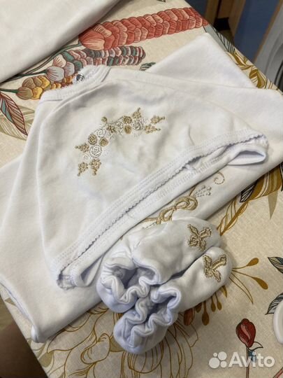 Крестильный набор для девочки 86 размер