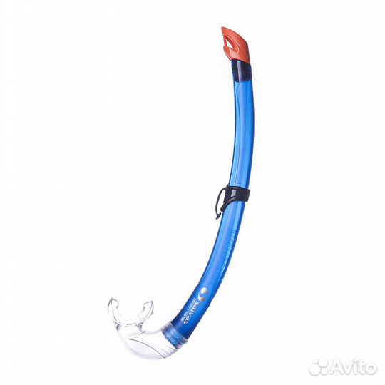 Трубка плавательная Salvas Flash Snorkel JR, синий
