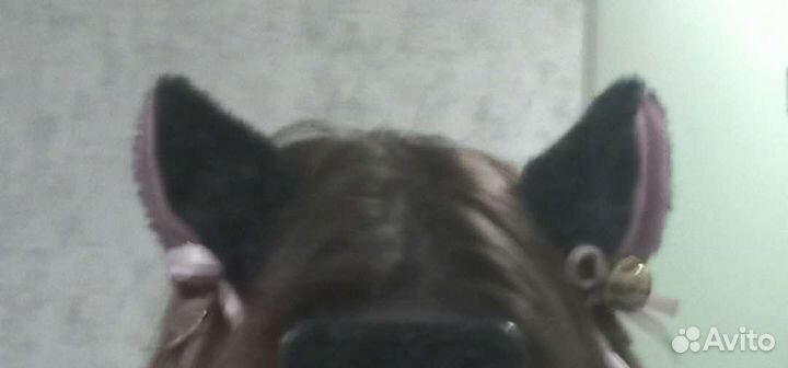 Кошачьи ушки на заколках