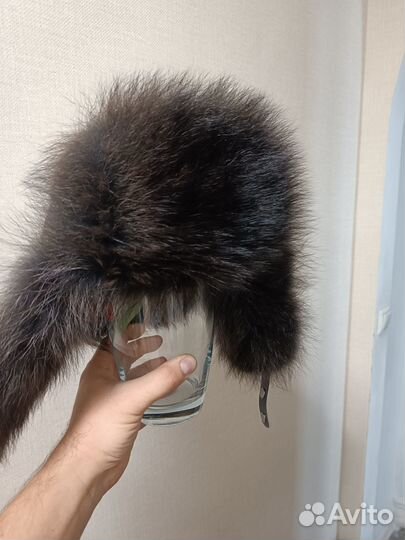 Мужская зимняя шапка с натуральным мехом