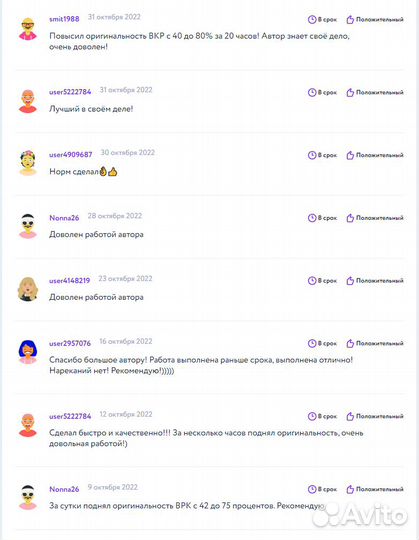 Проверка на антиплагиат, повышение уникальности