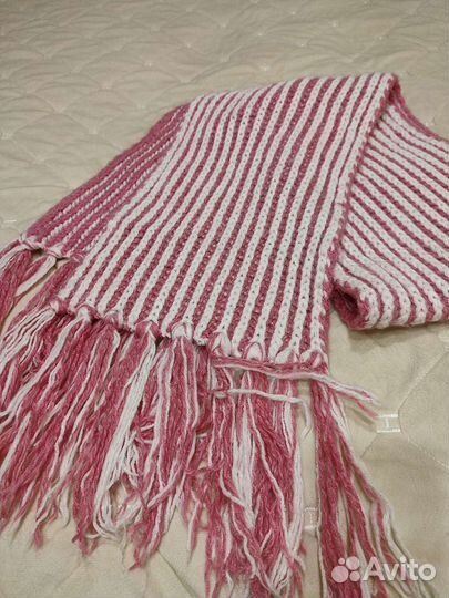 Вязаный комплект шапка и шарф