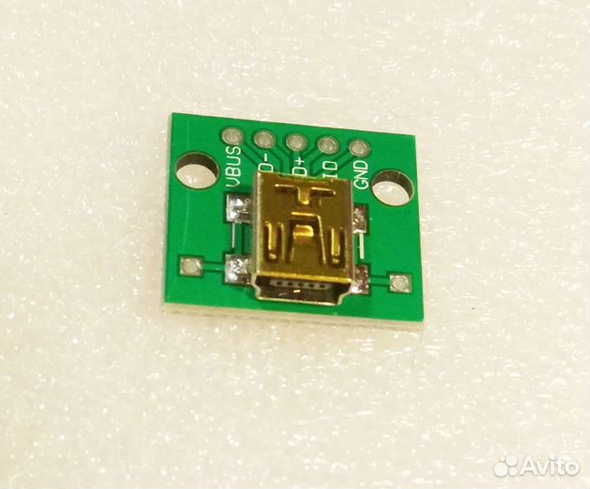 Mini usb гнездо на плате (мама)