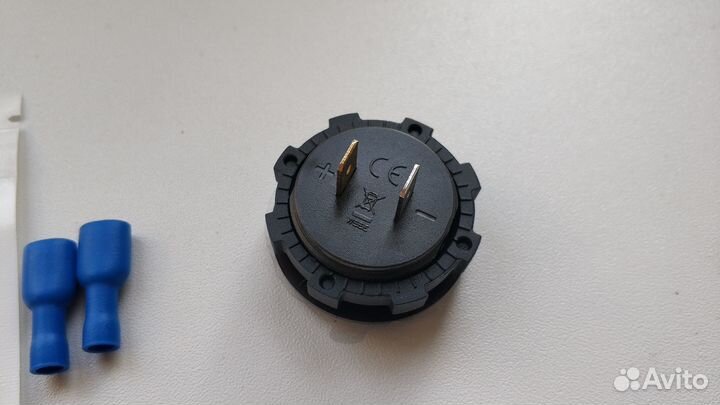 Новый Автомобильный Вольтметр встраиваемый 12-24V