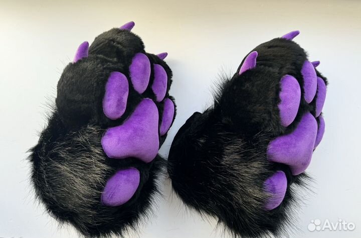 Фурчатки черные с фиолетовыми подушечками