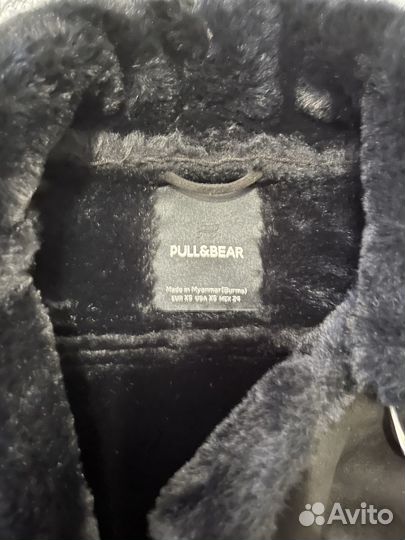 Дубленка авиатор pull&bear