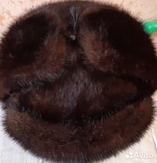 Норковая шапка мужская ушанка