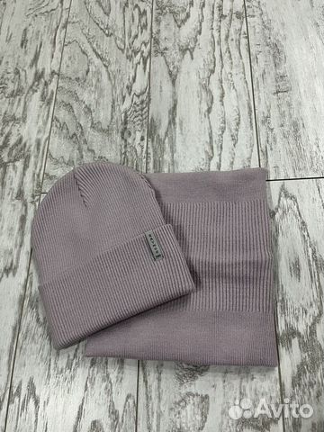 Комплект шапка и снуд женский