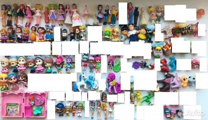 Игрушки winx и разные куколки киндер, человечки
