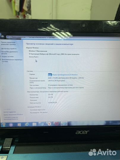 Нетбук Aser aspire v5 121