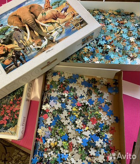 Пазлы 1000 и 1500 деталей