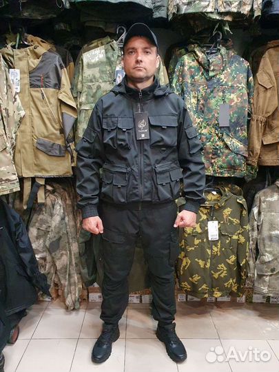 Костюм горка чёрный рипстоп