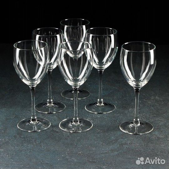 Набор стеклянных бокалов для вина 'Эталон', 350 мл