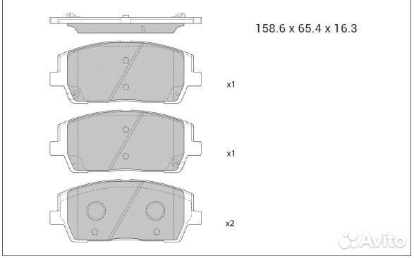 Колодки передние Hyundai Palisade,HP4327